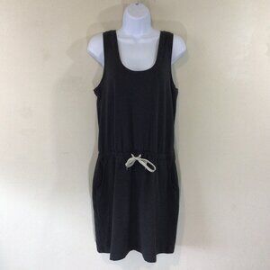 $3/10💕 Zella Black Sweatshirt Material Sleeveless Dress with Pockets